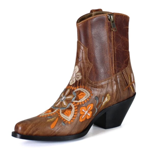 NEW DIBA TRUE Leather Cains Ville Western Booties IN brown for women 825 4m2 - Picture 7 of 15
